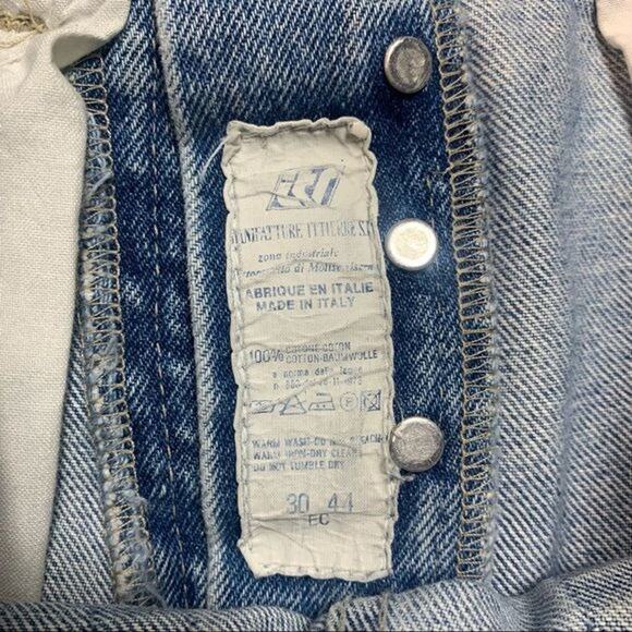 Versace Jeans Couture Distressed Blue denim shorts Size 30 - Picture 6 of 9